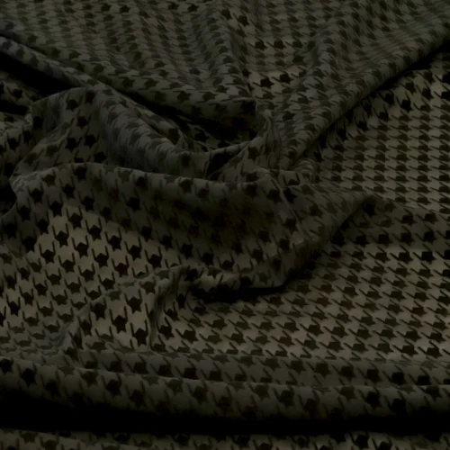 Voal Negru Picior de Cocoș Catifea