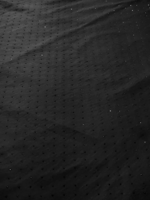 TTT-GR-011 (2) Poplin Negru cu Ștrasuri